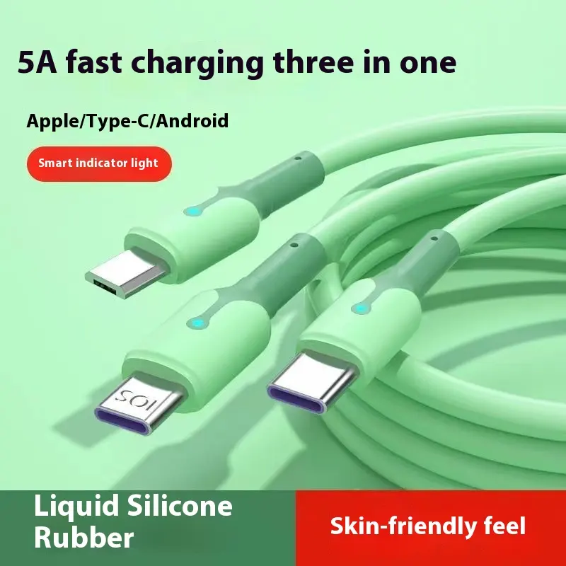 5A Super Three-in-one Data Cable Charging