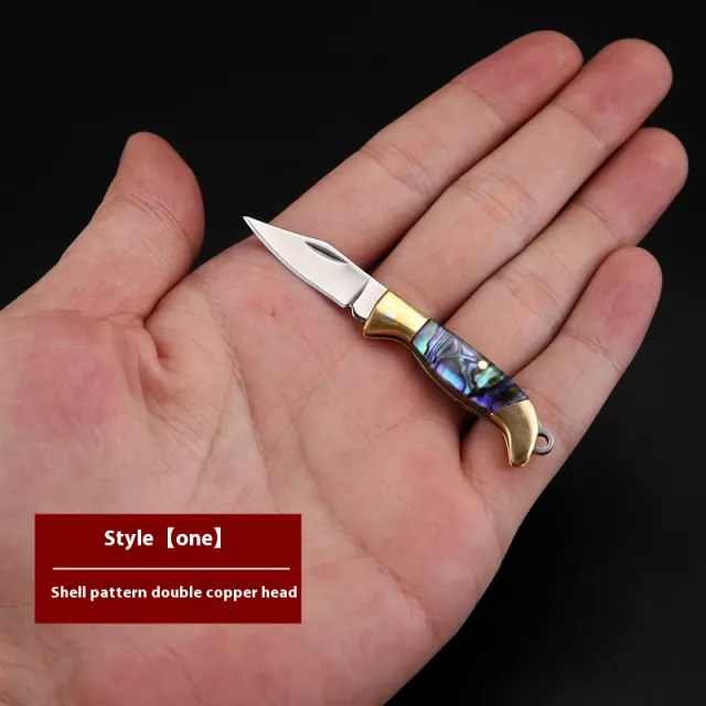 Pocket Knife Mini Folding Household Brass Abalone Shell Paper - Shop at LoveMi