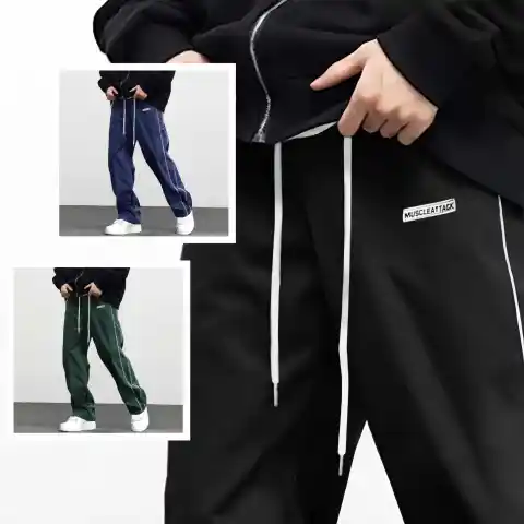 Men's Fashionable Retro Leisure Tappered Trousers Loose Cargo Pants