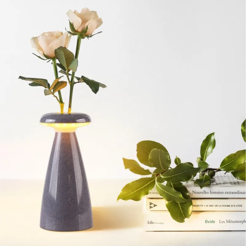 Vase Decoration Flower Arrangement Touch Table Lamp