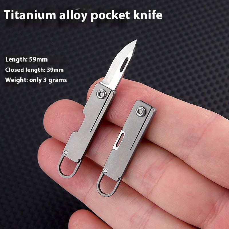 Sharp Portable Mini Titanium Alloy Pocket Knife