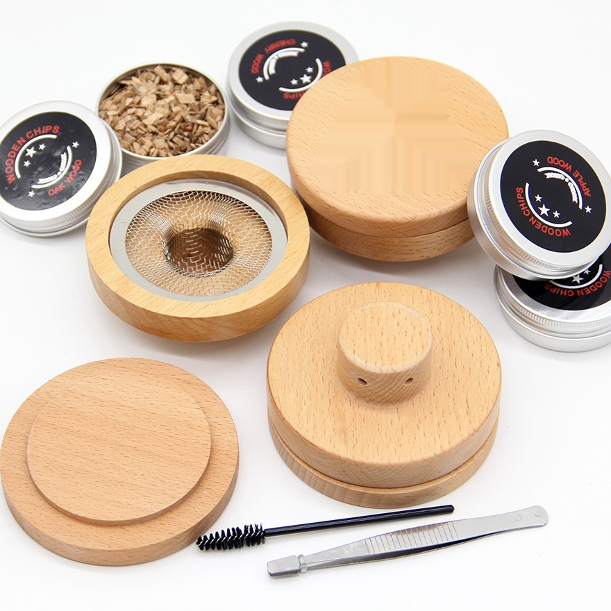 Wooden Cocktail Smoke Maker Suit Cocktail Various Tastes