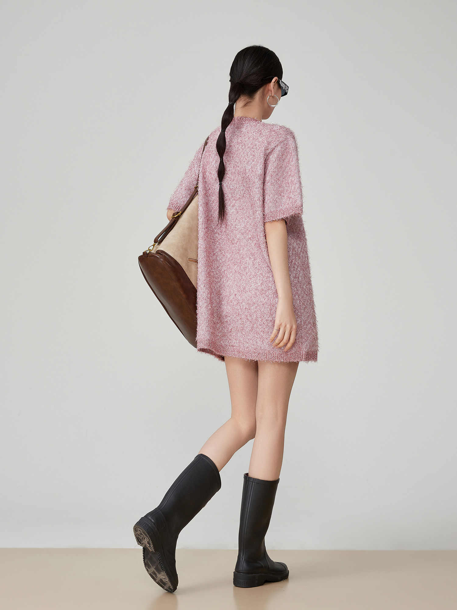 Women's Short Sleeved Knit Dress