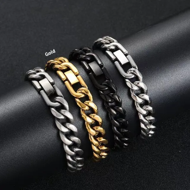 European And American Titanium Steel Bracelet Gold - Shop at LoveMi