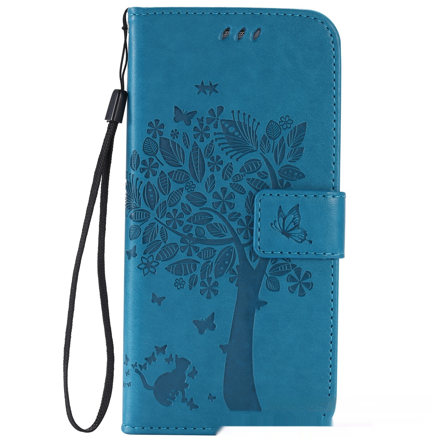 S23 Embossed Cat And Tree Mobile Phone Case