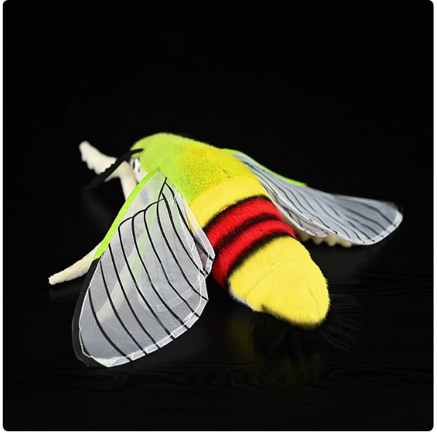 Simulated Coffee Winged Sky Moth Doll Plush Toy