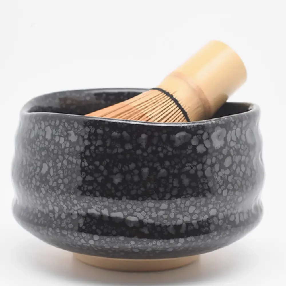 Retro Kiln Turned Tianmu Black Glazed Tea Ceremony Utensil