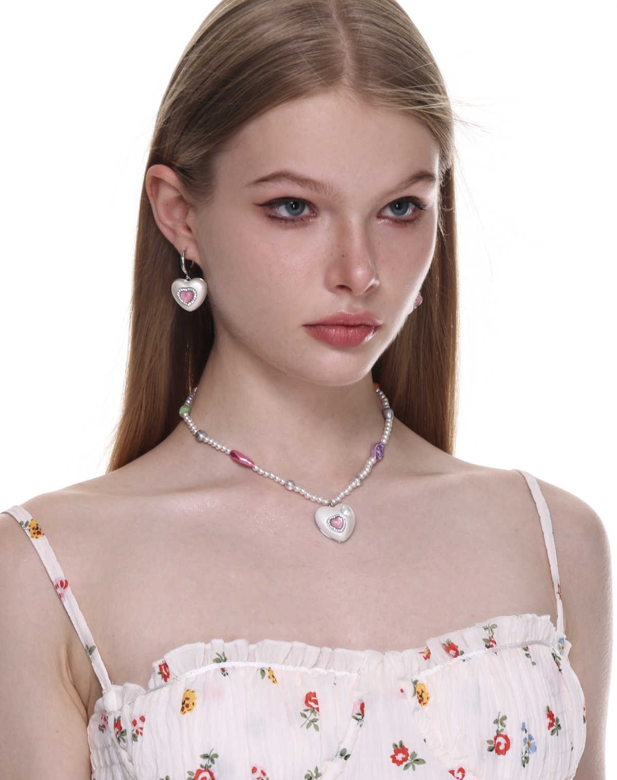 Original Design Pearl Inlaid Love Cat Eye Earrings