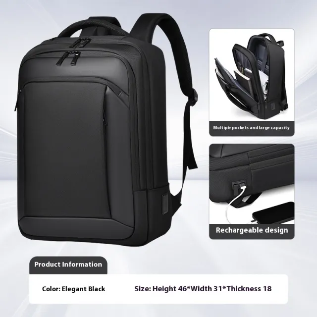 Men's Business Backpack High Fashion Black - Shop at LoveMi