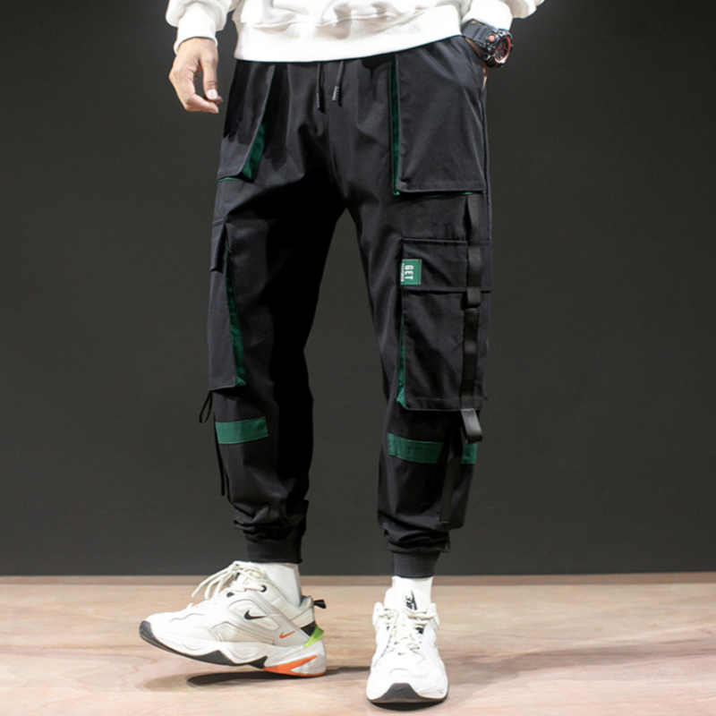 Men's Casual Harem Pants Beamed Overalls