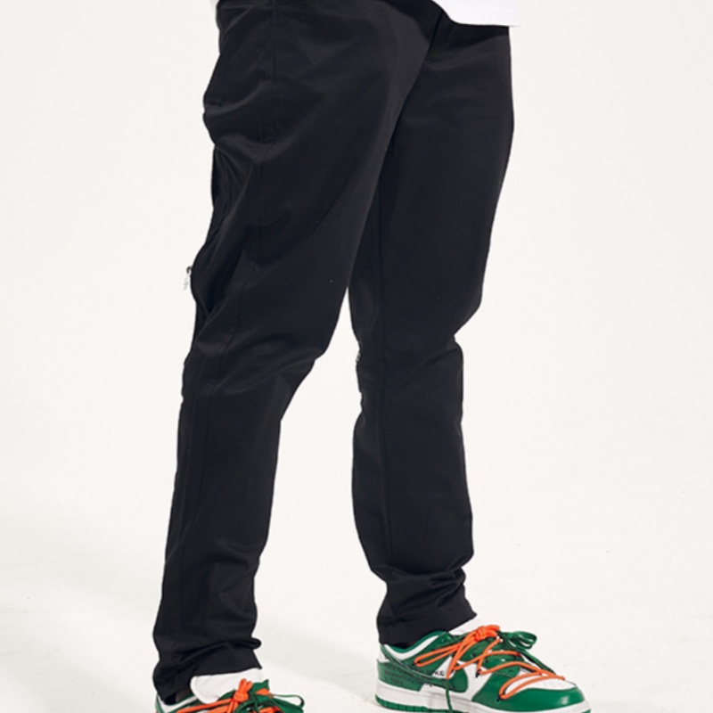 Slim-fit Men's Concept Casual Trousers With Style Zipper