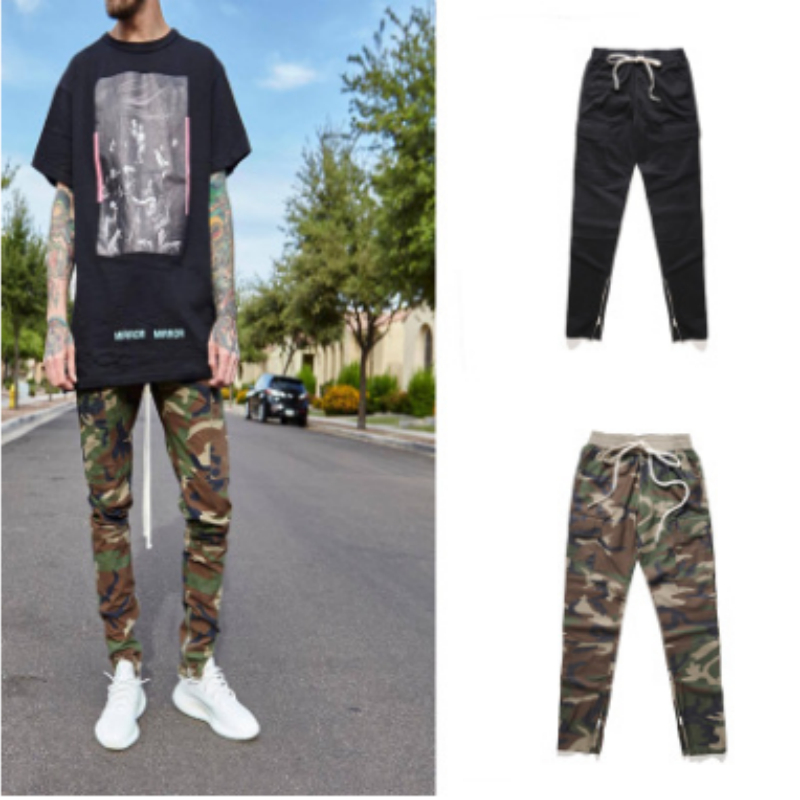 Men's Multi-pocket Zipper Casual Overalls Pants