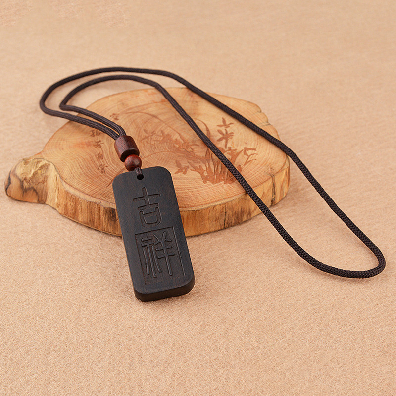 Fashion Personality Blackwood Pendant Necklace