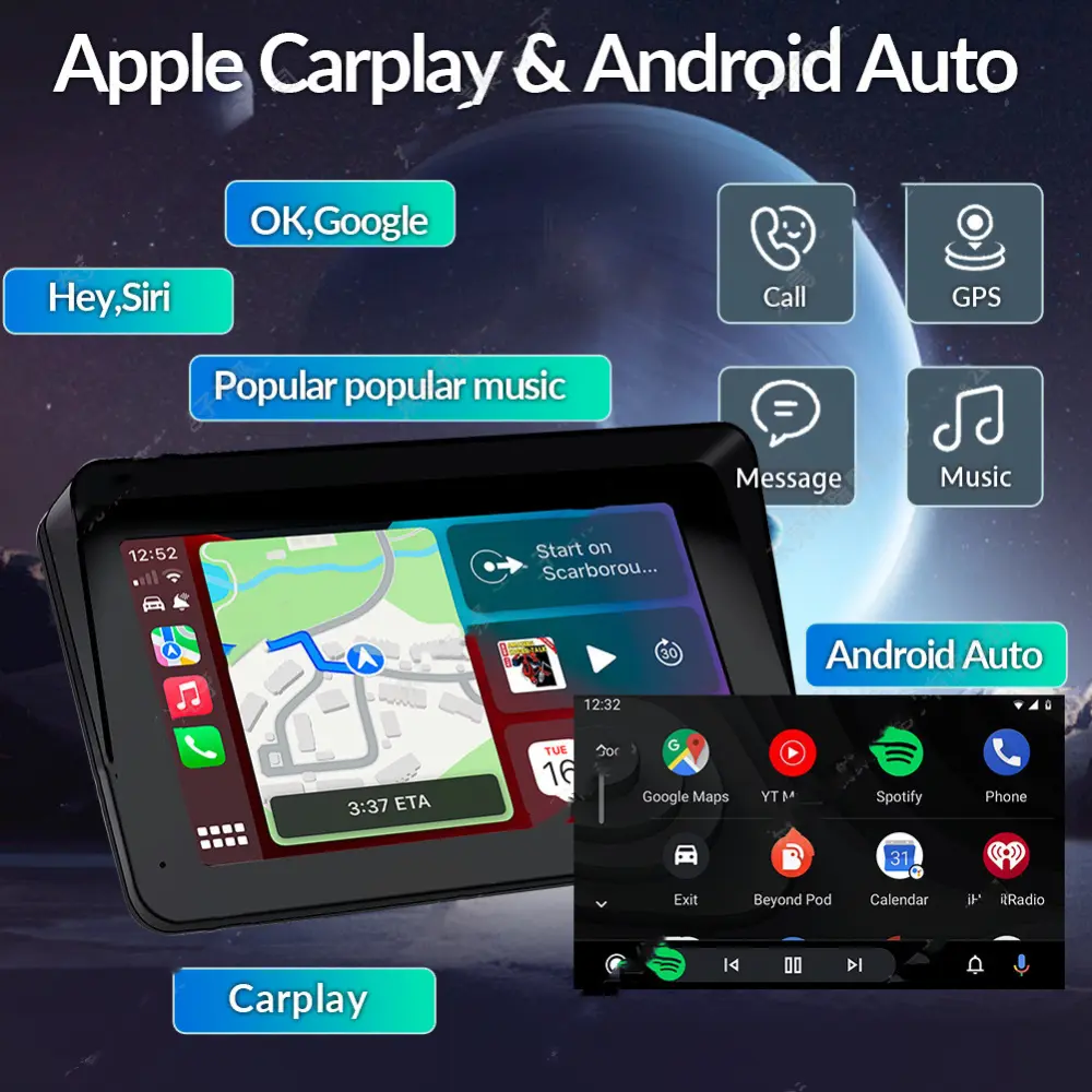 7-inch Car Portable PND Vehicle-mounted MP5 Player Wireless Carplay