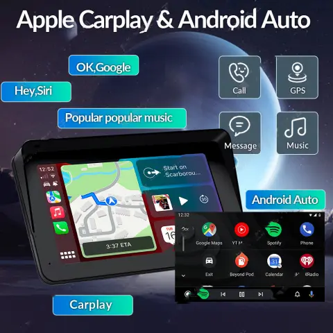 7-inch Car Portable PND Vehicle-mounted MP5 Player Wireless Carplay