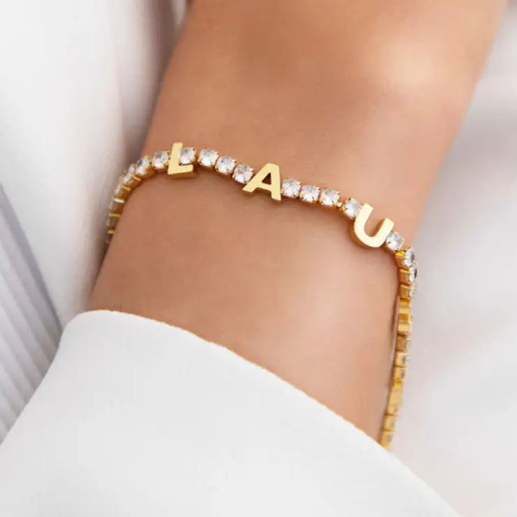 Customized Name Tennis Bracelet Personalization