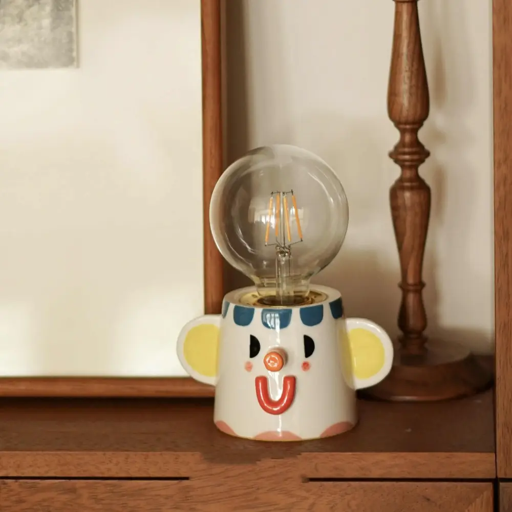 Handmade Ceramic Lamp Creative Decoration Bedside Lamp