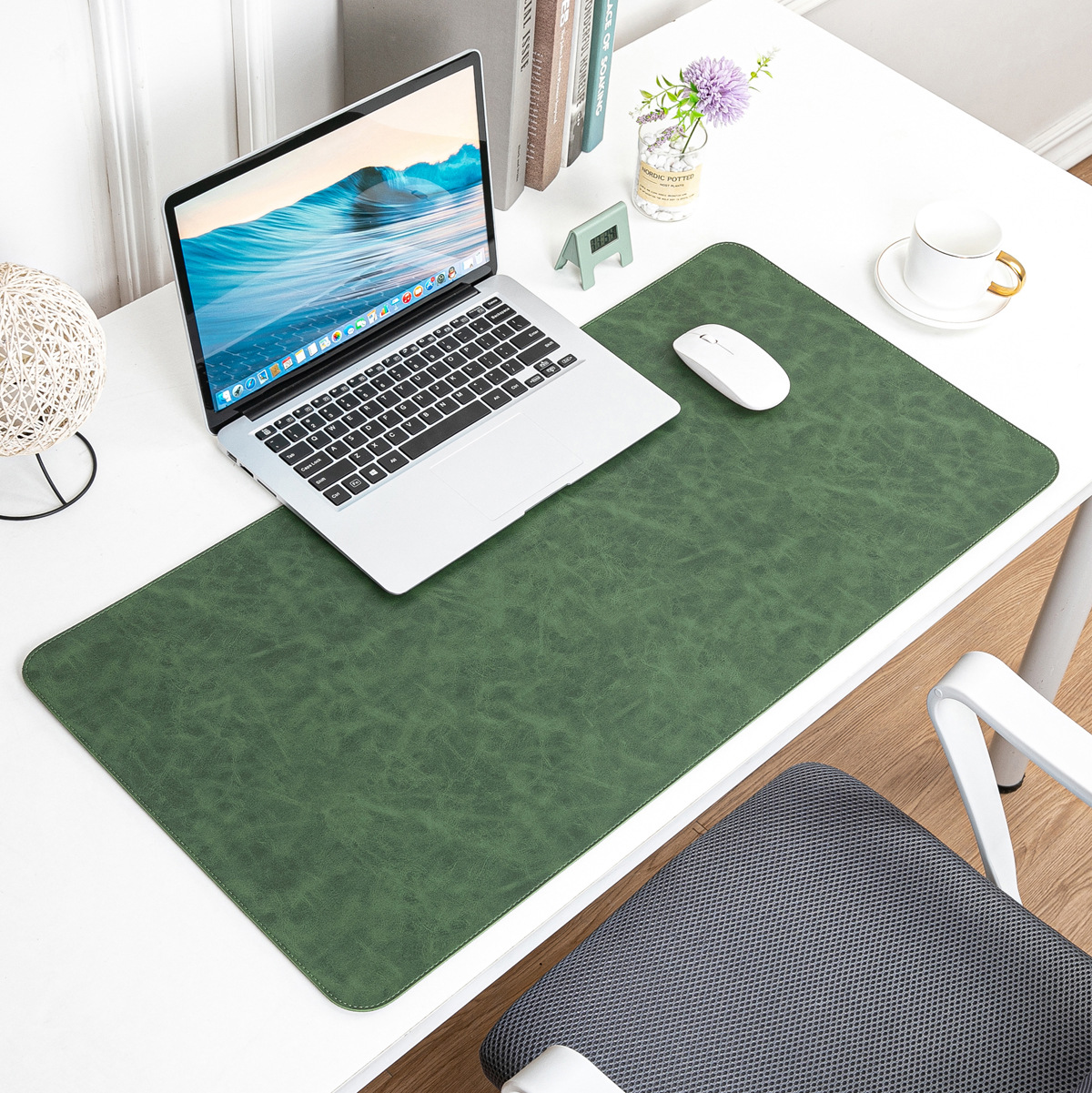 Crazy Horse Skin Mouse Pad Computer Oversized Desk Pad - Image 4