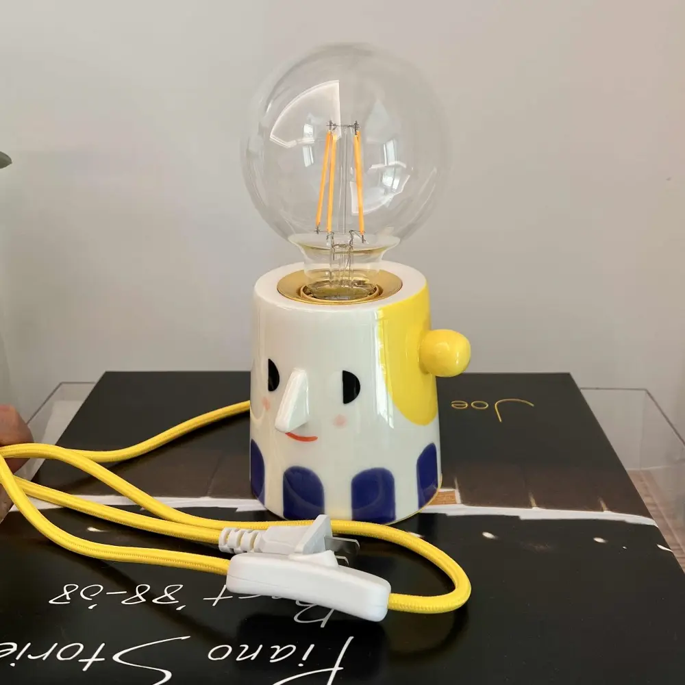 Handmade Ceramic Lamp Creative Decoration Bedside Lamp