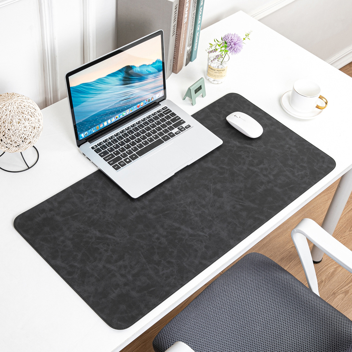 Crazy Horse Skin Mouse Pad Computer Oversized Desk Pad - Image 5
