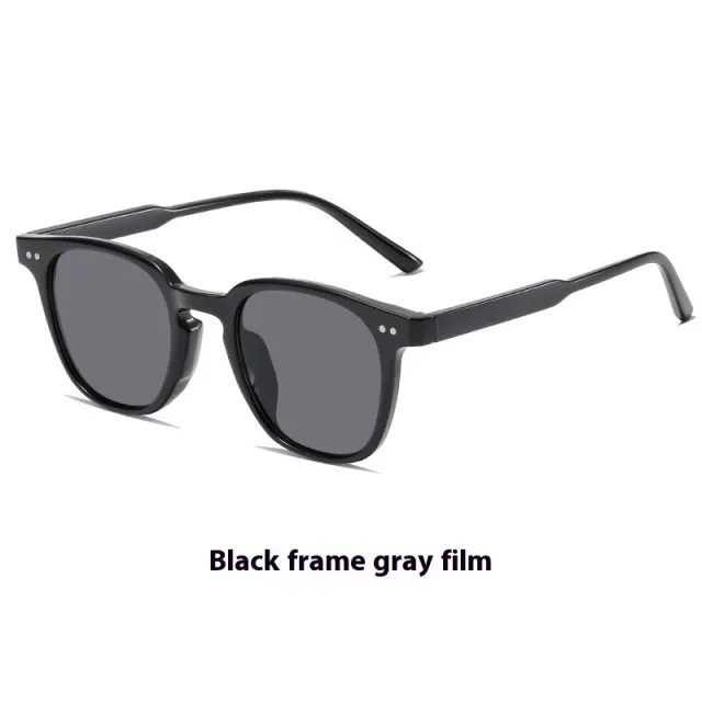 Women's UV proof Strong Light Brown Myopia Sunglasses Black Frame Black Gray - Shop at LoveMi