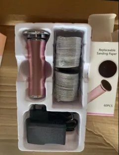 Electric Foot Grinder Calluses Removing Pedicure Device Kit - Rose Gold - View 1