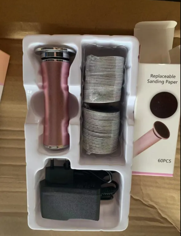 Electric Foot Grinder Calluses Removing Pedicure Device Kit Rose Gold - Shop at LoveMi