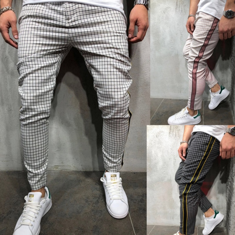 Casual Sports Stripe Side Webbing Pants