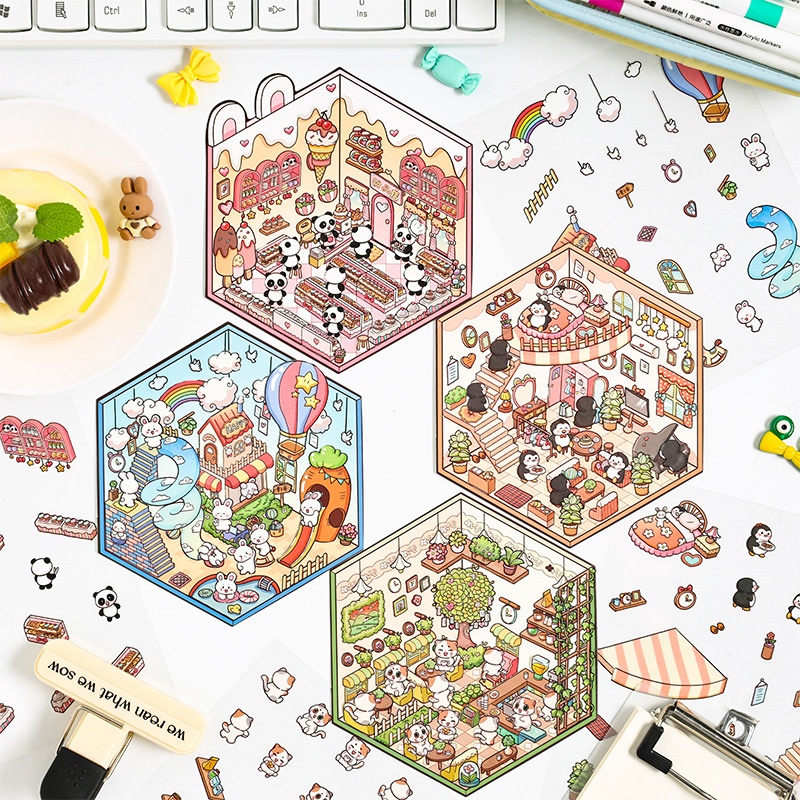 悦真梦中小屋场景贴纸