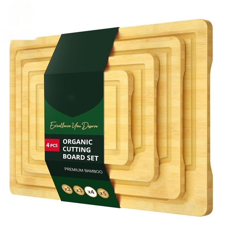 Bamboo Chopping Board Three-piece Set Of Kitchen Utensils Suit