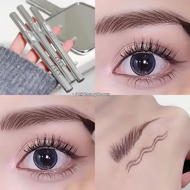 Women's Non decolorizing Lower Eyelashes Eyeliner Beige Brown Brown - Shop at LoveMi