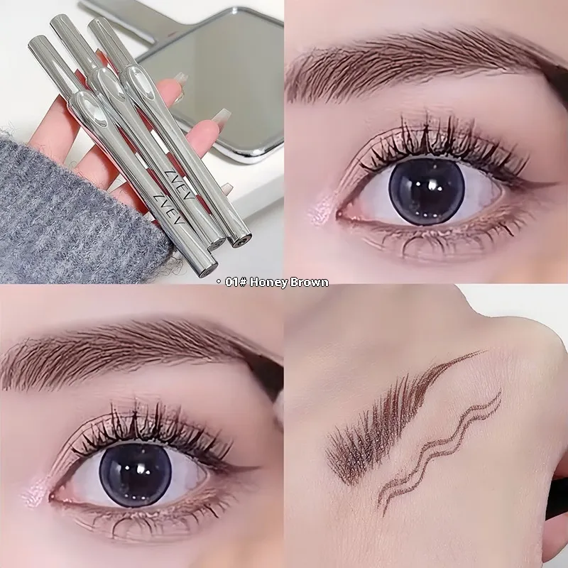 Women's Non-decolorizing Lower Eyelashes Eyeliner - Beige Brown Brown