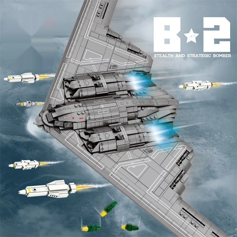 Military Building Blocks Fighter Puzzle Assembling