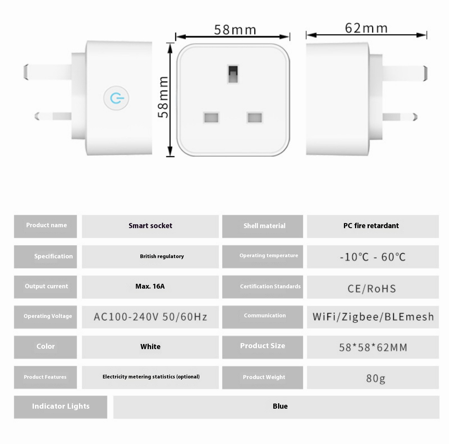 Smart Socket Voice Control Remote