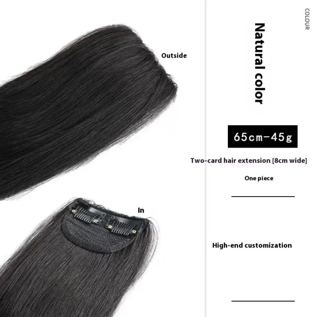 Handmade Natural Edging Straight Hair Multi piece Wig 65Cm - Shop at LoveMi