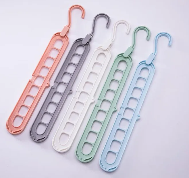 9-hole Clothes Hanger Organizer Space Saving