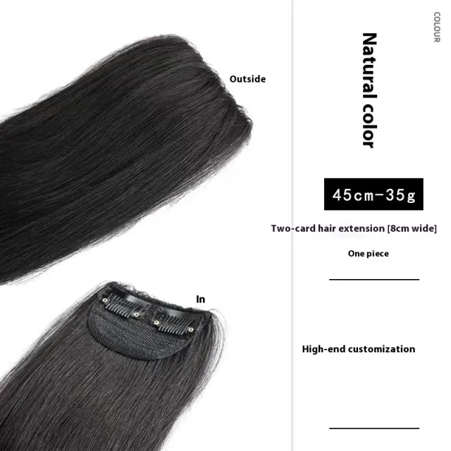 Handmade Natural Edging Straight Hair Multi piece Wig 45Cm - Shop at LoveMi