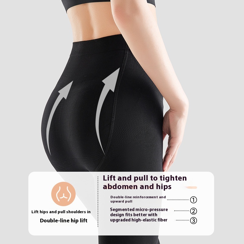 Winter Fleece-lined Thick Solid Color Pressure Slim Looking Socks Warm Foot Silk Stockings Women - Image 7