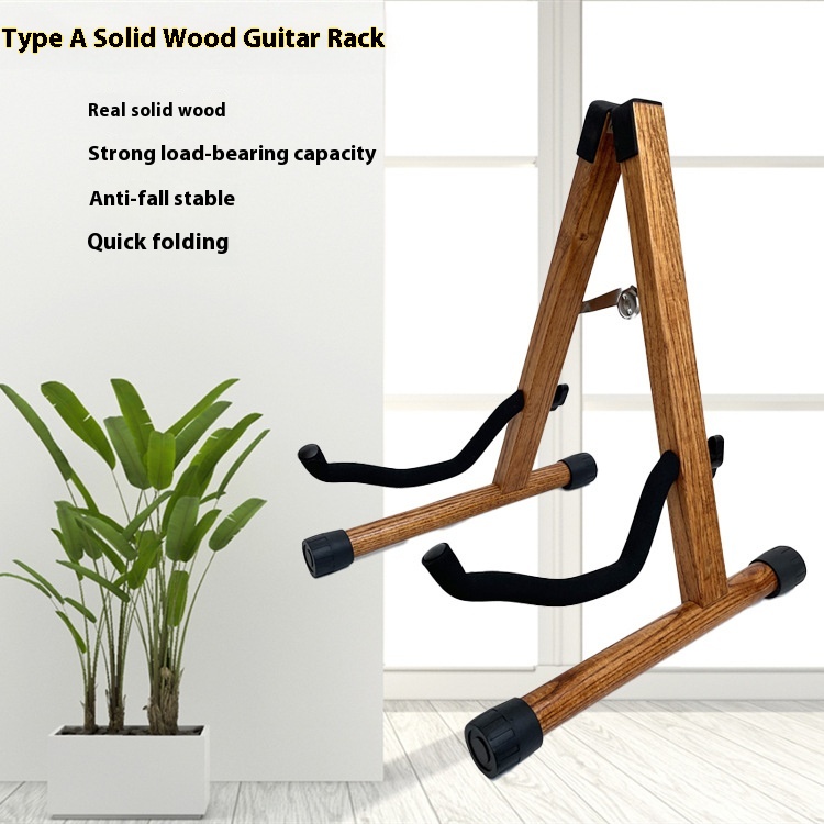Solid Wood Guitar A Stand Detachable
