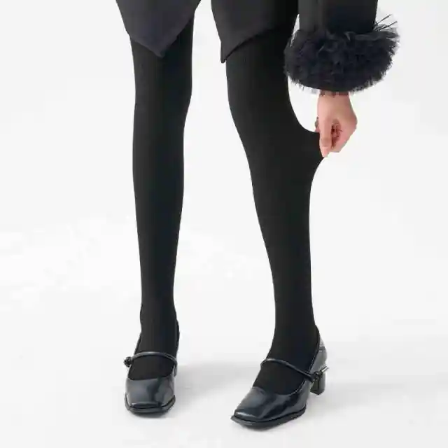 Winter Fleece lined Thick Solid Color Pressure Slim Looking Socks Warm Foot Silk Stockings Women Red - Shop at LoveMi