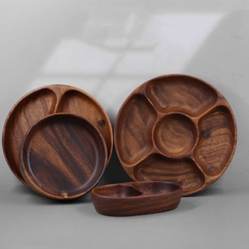 Solid Wood Fruit Bowl For Household Use