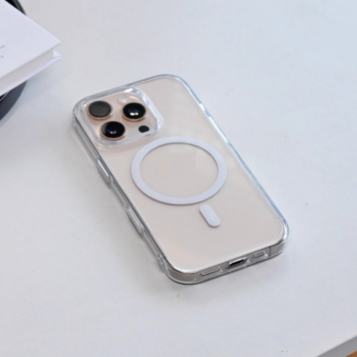 Transparent Magnetic Comes With Photo Capacitor Button Protective Sleeve Phone Case