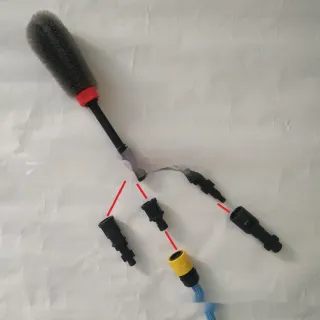Quick Plug High-pressure Car Wash Wheel Hub Brush