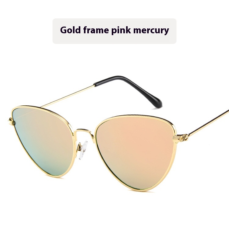 Cat’s Eye Plain Glasses Retro Metal Optical Frame
