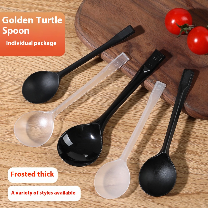 Disposable Plastic Spoon Thickened Independent Packaging