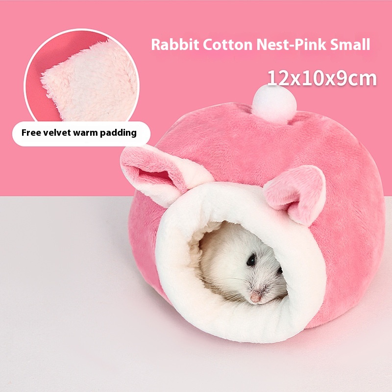 Rabbit Anti-bite Warm Cotton Pet Nest Universal Hamster Sugar Glider Djungarian Hamster Winter House