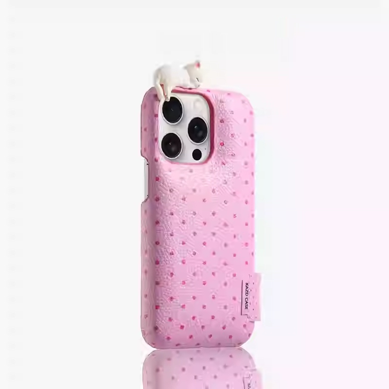 Rose Red Dot Soap Shell Kitten Phone Case - Image 2