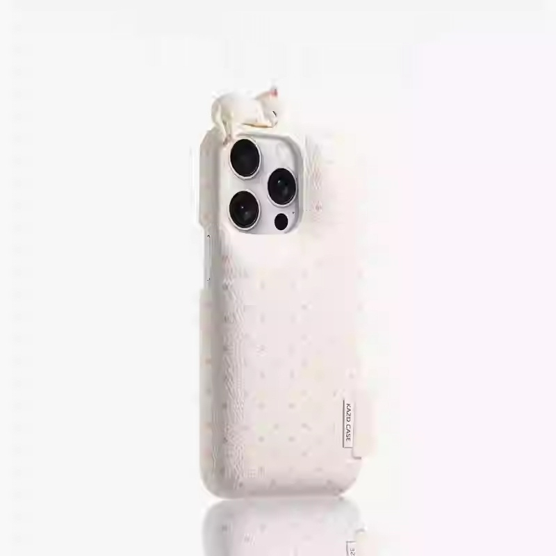 Rose Red Dot Soap Shell Kitten Phone Case - Image 3