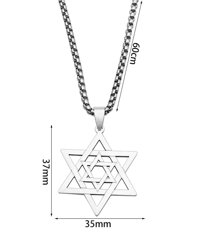 שרשרת יהודית מפלדת אל חלד
