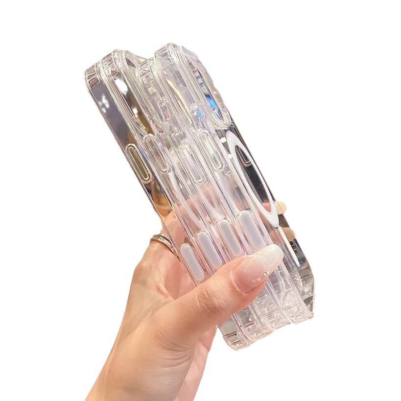 Phone Case Camera Smart AI Button Transparent Magnetic Protective Case